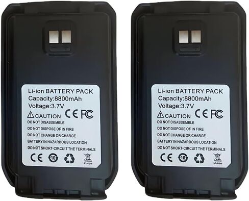 2-pack 8800 MAH 3.7V LI-ION PACK FOR GLOBARD-PTT G0 Walkie Talkies POC Radios (G0) in Saudi Arabia
