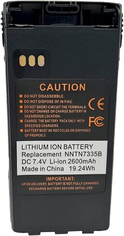 2 Pack nntn7335 nntn7335b nntn7335a ntn9858c ntn9858 Lithium-ion Battery 2600mAh استبدال للراديو XTS 2500 XTS1500 XTS2250 XTS2000 PR1500 MT1500 NTN9857B NTN9815 in Saudi Arabia