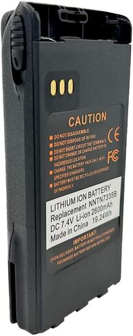 2 Pack nntn7335 nntn7335b nntn7335a ntn9858c ntn9858 Lithium-ion Battery 2600mAh استبدال للراديو XTS 2500 XTS1500 XTS2250 XTS2000 PR1500 MT1500 NTN9857B NTN9815 in Saudi Arabia