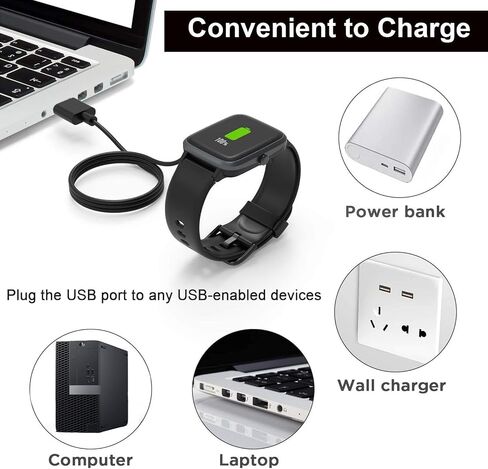 كابل شاحن مغناطيسي واحد لـ Ruxingx CS5 Pro / Akumaka CS5 / Dekelife CS5 Smart Watch USB Cord in Saudi Arabia