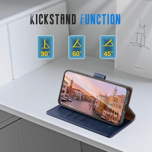 حالة محفظة لـ Samsung Galaxy A16 5G غلاف الورقة الجلدية المغناطيسية مع حامل بطاقة الائتمان RFID ، والنساء ، والرجال ، قضية الهاتف الواقية المتوافقة مع Samsung A16 ، بني فاتح in Kuwait