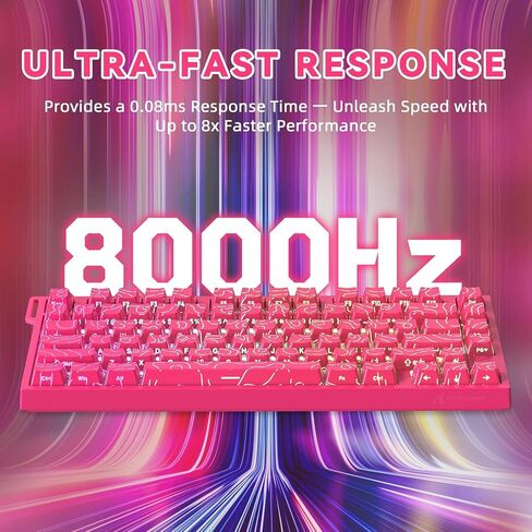 الهجوم Shark R82 He Rapid Trigger Wired Mechanical Gaming Keyboard TKL NKRO مع اقتراح 8K ، دقة 0.005 مم RT ، معدل المسح الضوئي 256K ، 5 طبقة صوتية ، مفتاح مغناطيسي تأثير القاعة ، برنامج تشغيل للكمبيوتر MAC (أسود) in Saudi Arabia
