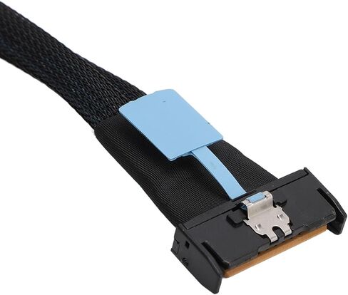 8i to 2 SFF 8643 Cable ، PCIE 5.0 32GT PER S for MCIO x8 to mini sas hd sff 8643 cord for server data center ، hot swap sata توافق مع النطاق الجانبي لـ nvme backplane raidcard in Saudi Arabia