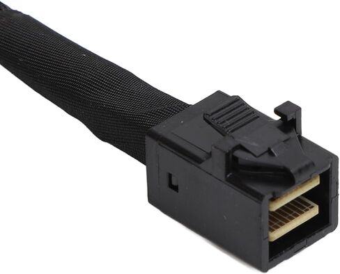 8i to 2 SFF 8643 Cable ، PCIE 5.0 32GT PER S for MCIO x8 to mini sas hd sff 8643 cord for server data center ، hot swap sata توافق مع النطاق الجانبي لـ nvme backplane raidcard in Saudi Arabia