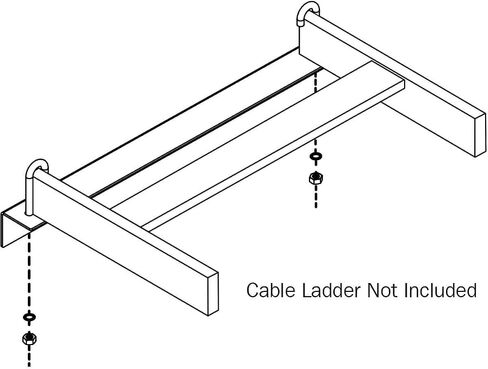 Tripp Lite Wall Support Kit 12in Cable Runway Straight and 90-Degree in Saudi Arabia