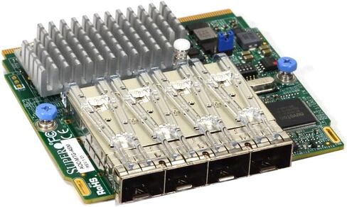 Supermicro AOC-MTG-I4SM-O CARD-ON CARD AOC-MTG-I4SM-محول الشبكة-10 جيجابت SFP+ x 4 in Saudi Arabia