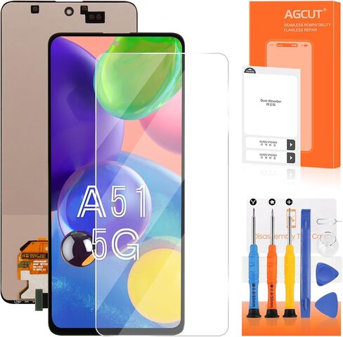 OLED for Samsung Galaxy A51 5G Screen Screen for Samsung A51 5G LCD Display A516V SM-A516U LCD Digitizer Assembly No Frame (Pudge Photerprint) in Saudi Arabia