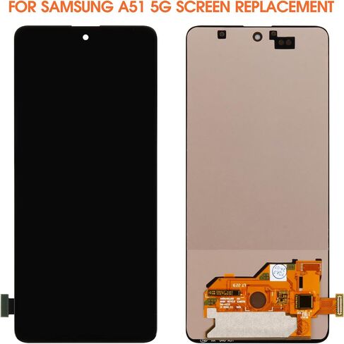OLED for Samsung Galaxy A51 5G Screen Screen for Samsung A51 5G LCD Display A516V SM-A516U LCD Digitizer Assembly No Frame (Pudge Photerprint) in Saudi Arabia