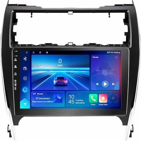 ستيريو راديو Car Toyota Camry 2012 2013 ، Android 13/IPS Touch Screen/Wireless Carplay/Android Auto/Bluetooth/GPS Mavigation/WiFi/5G/HD Camera-Up Camera/SWC/FM (2+64) in Kuwait