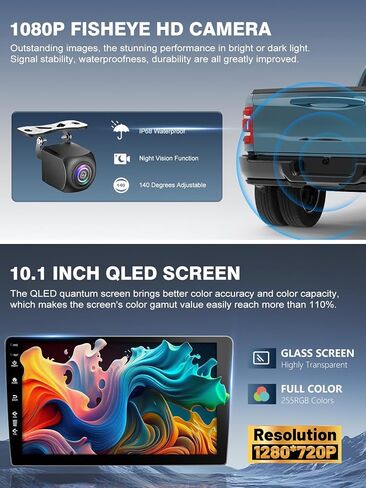 ستيريو راديو Car Toyota Camry 2012 2013 ، Android 13/IPS Touch Screen/Wireless Carplay/Android Auto/Bluetooth/GPS Mavigation/WiFi/5G/HD Camera-Up Camera/SWC/FM (2+64) in Kuwait
