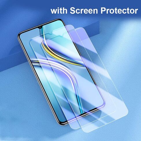 حالة Quietip متوافقة مع ZTE Blade V70 كحد أقصى مع واقي الشاشة ، TPU + Hard PC Ring Ring Care Cover ، Black in Kuwait