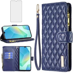 Asuwish Phone Case for Samsung Galaxy A16 5G/4G Wallet Cover with Tempered Glass Screen Protector and Leather Flip Credit Card Holder Stand Cell Accessories Rubber A 16 16A SM-A166U Women Girls Pink in Kuwait