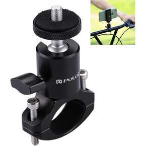 PULUZ Bike Camera Handlebar Mount for Gopro Hero 12/11/10/9/8/7/6 Bike Motorcycle Mount Clip, 360 Degree Rotation Aluminum Bicycle Bracket for DJI OSMO Action&Xiaoyi Camera in Kuwait