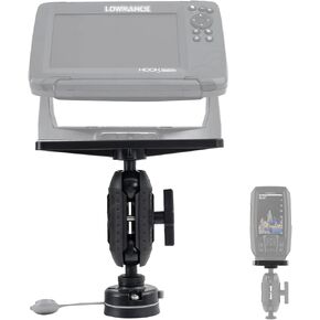 HITORHIKE Universal Fish Finder Mount for Kayak-with Transducer Arm Options,Ball Base,Dual Plates, Fits 9" Electronics,Compatible with Garmin/Lowrance/Humminbird(Basic Mount Pro Set with Arms) in Kuwait