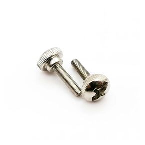 عام 10pcs M3x4.5/6/8/10/12 مم من الفولاذ الكربون الفولاذ الكربون محاسبي محاسوب الكمبيوتر غطاء محكم الكمبيوتر يدوي تشديد الإبهام المسمار الترباس DIY (الفضة ، M3x8mm) in Kuwait
