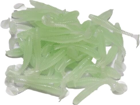 50pcs سباحة بلاستيكية ناعمة ، سحر صيد ناعم بطول 7 سم ، مجموعة طعوم السباحة t-tail لتراوت باس للمياه المالحة والمياه العذبة in Kuwait
