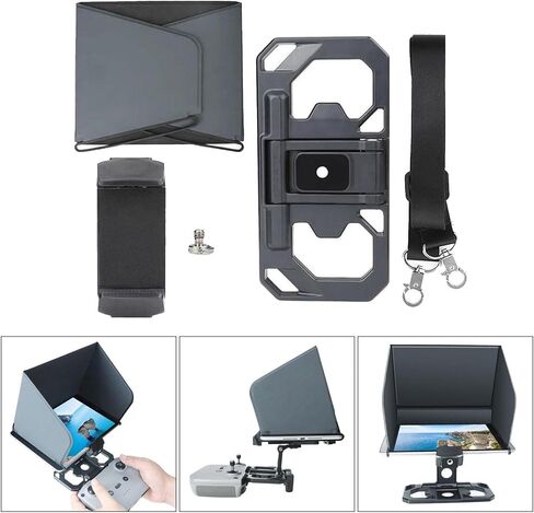 Remote Control Holder Mount for, 18cm Sunhood, Compatible with Smartphones & Tablets in Kuwait