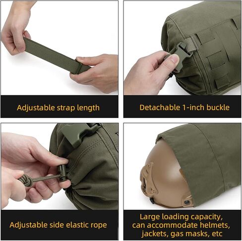 Idogear Sports Tactical Storage Storage Sleeve Gas Mask Bacous in Kuwait