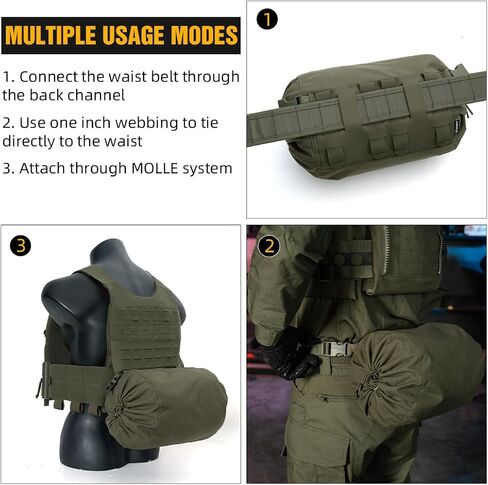 Idogear Sports Tactical Storage Storage Sleeve Gas Mask Bacous in Kuwait