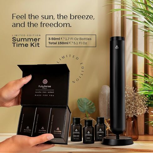 مجموعة أرومابلان الأكثر مبيعًا، دبي، سانتال، 24 قيراط ماجيك - مجموعة أفضل اللقطات - مجموعة هدايا، عطر أمريكي - زيت ناشر للروائح الفاخرة ومجموعة الفنادق - صناعة أمريكية (3 عبوات/ 1.5 أونصة سائلة (45 مل) in Kuwait