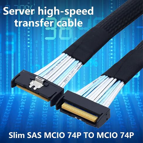 High Speed 8i 74P Male to 2xSFF 8654 4I Male Extension Cable Adapter Cable Data Transfer Server Cable in Saudi Arabia