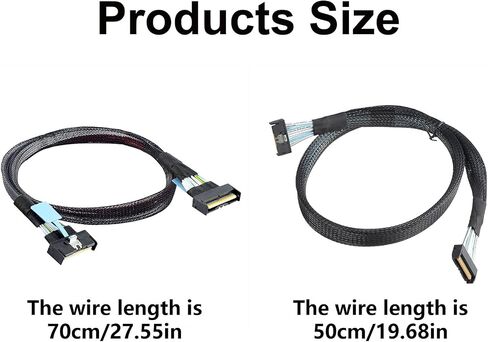 High Speed 8i 74P Male to 2xSFF 8654 4I Male Extension Cable Adapter Cable Data Transfer Server Cable in Saudi Arabia