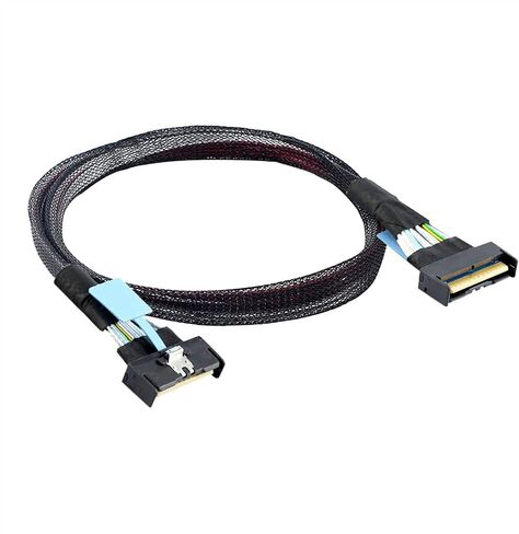 High Speed 8i 74P Male to 2xSFF 8654 4I Male Extension Cable Adapter Cable Data Transfer Server Cable in Saudi Arabia