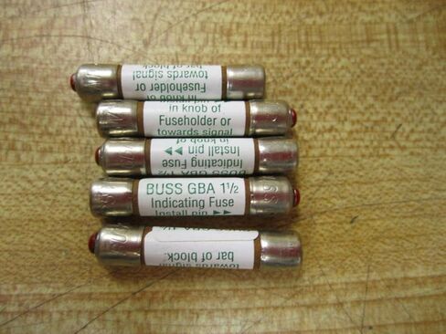 Bussmann GBA-1-1/2 BUSS FUSE 1-1/2A 125V GBA112 (حزمة 5) in Saudi Arabia