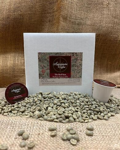 Ceansanera Coffee - The Red Seas ، Coffee المتوسطة المشوية - ARABICA 100 ٪ - يقدم قرون القهوة المفردة المتوافقة مع KUP BREWERS - 24 COUNT in Saudi Arabia