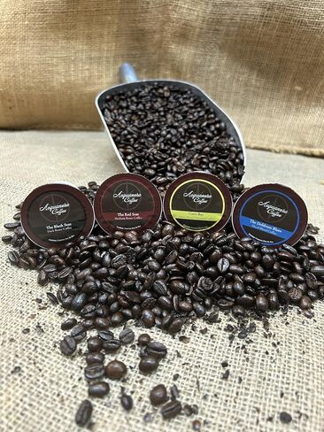 Ceansanera Coffee - The Red Seas ، Coffee المتوسطة المشوية - ARABICA 100 ٪ - يقدم قرون القهوة المفردة المتوافقة مع KUP BREWERS - 24 COUNT in Saudi Arabia