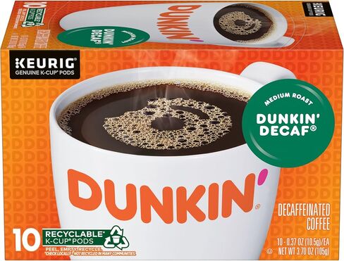 Dunkin 'Decaf Medium Roast Coffee ، 60 Keurig K-Cup Pods in Saudi Arabia
