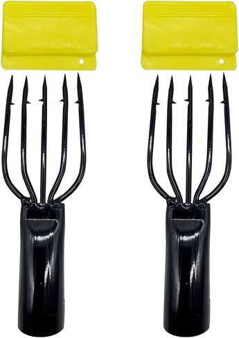 Pack of 2 Fishing Harpoon with Gig Gaff Hook Barb 4/5 Prong Fishing Rod Fish Spear Gaffs for Hunting Fish Frog in Kuwait