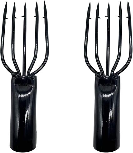 Pack of 2 Fishing Harpoon with Gig Gaff Hook Barb 4/5 Prong Fishing Rod Fish Spear Gaffs for Hunting Fish Frog in Kuwait