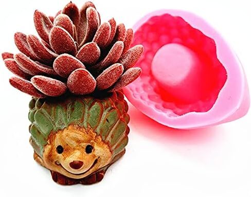 Globe Shape Concrete Flower Pot Mold Succulent Planter Vase Silicone Mold Candle Pen Holder Mold Epoxy Resin Plaster Cement Clay Mould in Kuwait