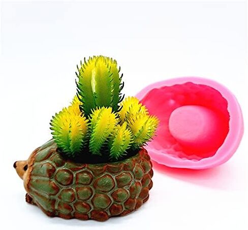 Globe Shape Concrete Flower Pot Mold Succulent Planter Vase Silicone Mold Candle Pen Holder Mold Epoxy Resin Plaster Cement Clay Mould in Kuwait