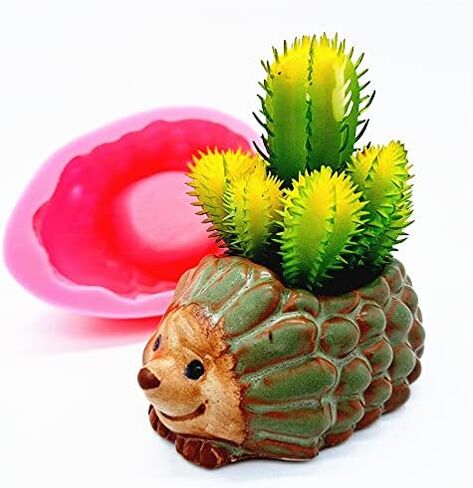 Globe Shape Concrete Flower Pot Mold Succulent Planter Vase Silicone Mold Candle Pen Holder Mold Epoxy Resin Plaster Cement Clay Mould in Kuwait
