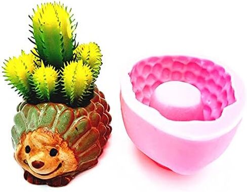 Globe Shape Concrete Flower Pot Mold Succulent Planter Vase Silicone Mold Candle Pen Holder Mold Epoxy Resin Plaster Cement Clay Mould in Kuwait