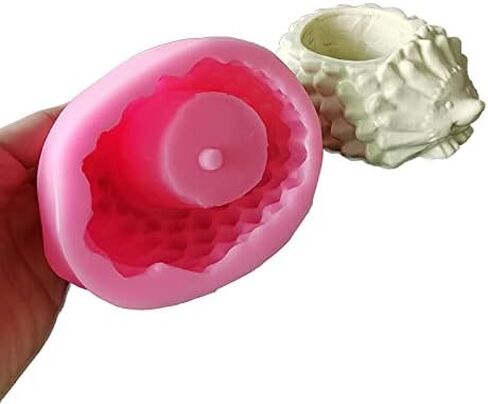 Globe Shape Concrete Flower Pot Mold Succulent Planter Vase Silicone Mold Candle Pen Holder Mold Epoxy Resin Plaster Cement Clay Mould in Kuwait