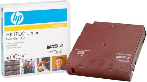 HP C7972AN LTO Ultrium 2 Non-Custom Labeled Tape Cartridge LTO Ultrium LTO-2-200 GB (Native)/400 GB (Compressed) - 20 Pack in Saudi Arabia