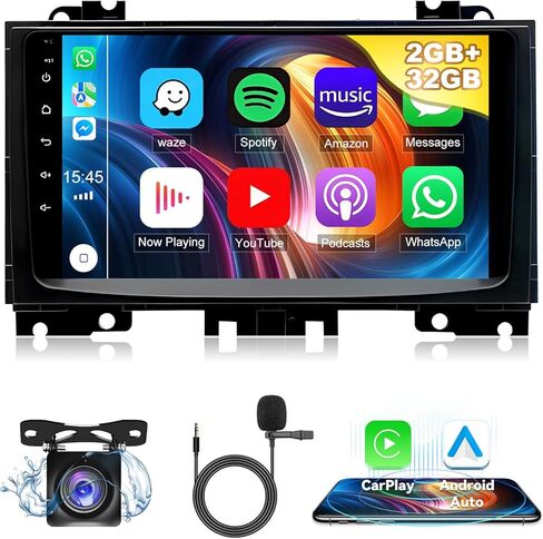 سيارات راديو سيارات لسيارة مرسيدس بنز سبرينتر 2006-2017 مع Carplay Wireless Android Auto ، 9 '' 'ترقية شاشة تعمل باللمس لـ Sprinter Head Unit Bluetooth ، FM ، GPS Navi ، WiFi ، SWC ، MIC ، كاميرا احتياطية in Saudi Arabia