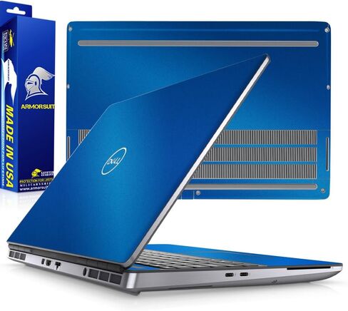 Armorsuit Militaryshield Blue Metallic Skin Vinyl Wrap for Dell Precision 7550/7560 [2020-2021] (15 Int) in Kuwait