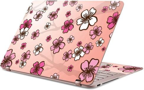 MightySkins Skin Compatible with Asus Zenbook Flip UX360UA 13" (2017) - Cherry Blossom | Protective, Durable, and Unique Vinyl Decal wrap Cover | Easy to Apply, Remove | Made in The USA in Saudi Arabia