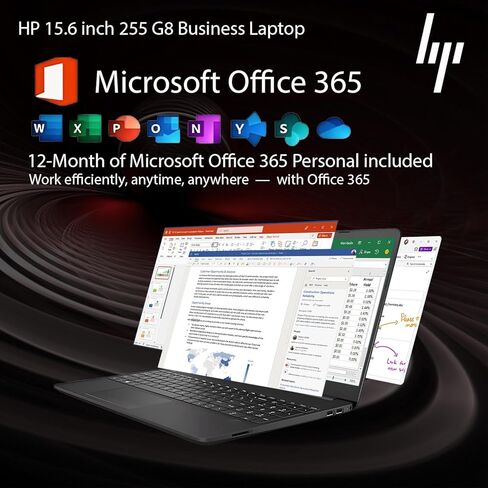 HP LAPTOP for Work & Home (1 سنة Microsoft Office 365) ، AMD Ryzen 5 5500U Processor (Outperforms I7-1165G7) ، 15.6 " in Kuwait