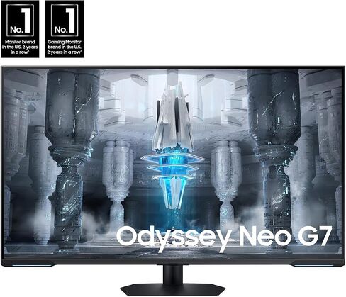 Samsung - Odyssey Neo G7 43 "Mini 4K UHD 1MS AMD FreeSync Premium Pro Smart Gaming Monitor مع HDR600 - Black LS43CG700NNXZA in Kuwait