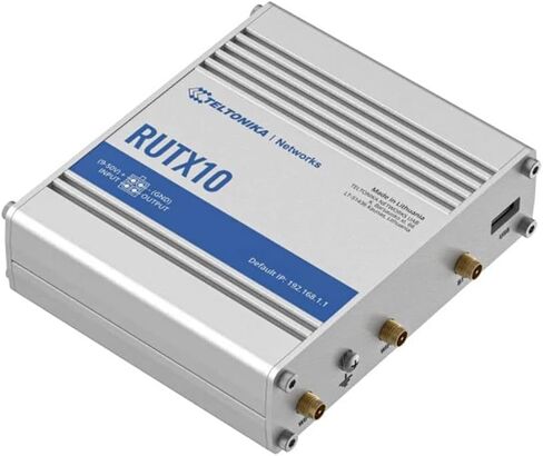 Teltonika RUTX10000200 - RUTX10 Professional Wireless Router, 4 x Gigabit Ethernet Ports, Remote Management (Modem Only - Prime) (Renewed) in Saudi Arabia