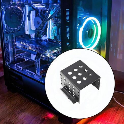 2.5 بوصة رف التثبيت HDD لتخزين محرك الأقراص الثابتة مع تصميم جوفاء لاستخدام الكمبيوتر المحمول ، الأسود in Kuwait