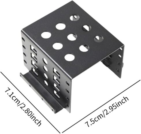 2.5 بوصة رف التثبيت HDD لتخزين محرك الأقراص الثابتة مع تصميم جوفاء لاستخدام الكمبيوتر المحمول ، الأسود in Kuwait