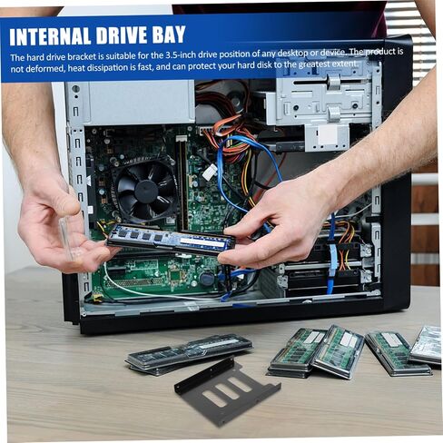 Popetpop 1Set SSD محول محول القرص الصلب SSD قوس التثبيت لجهاز كمبيوتر سطح المكتب مناسب لاستقبال البناء المتين in Saudi Arabia