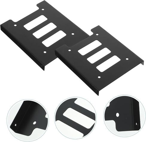 12PCS SSD HARD DRIVE ADAPTER BRACKET تصميم المسمار المتوافق لسهولة التثبيت بناء الحديد متينة لتركيب موثوق in Kuwait