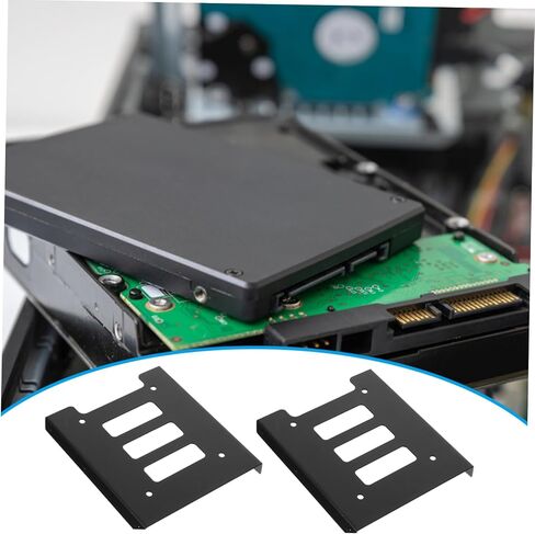 12PCS SSD HARD DRIVE ADAPTER BRACKET تصميم المسمار المتوافق لسهولة التثبيت بناء الحديد متينة لتركيب موثوق in Kuwait
